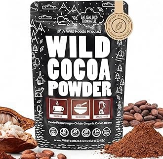 Organic Cocoa Powder | Single Origin Unsweetened Keto Chocolate Powder for Cooking & Baking | 100% Natural Cacao Beans | Sugar Free Non Dutch Raw Superfood | 12 oz