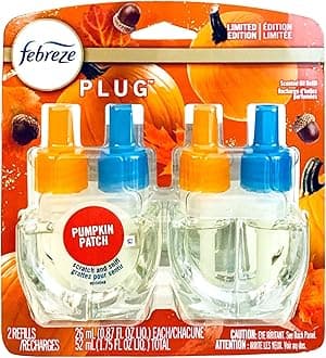Febreze Plug Air Freshener Refills, Limited Edition Fresh-Harvest Pumpkin Scent, (2 Count, 1.75 Oz)