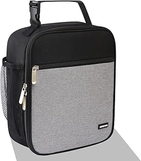 AYEANY Lunch box Lunch bag for men women Lunchbox Lunch bags Insulated Lunch bag Lunch box cooler (Thicken grey)