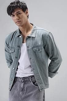 Men's Regular Fit Washed Full Sleeve Denim Jacket