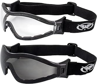 Z-33 Foam Padded Anti-Fog Motorcycle ATV Riding Paintball Safety Skydiving Goggles