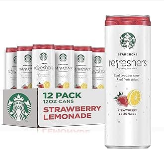 Refreshers with Coconut Water, Strawberry Lemonade, 12 fl Oz. Cans (12 Pack)