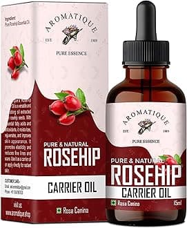 Aromatique Pure And Natural Cold Pressed Therapeutic Grade Rosehip Seed Oil (15 Ml) Red