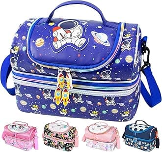RLGPBON Lunch Bag Kids,Boys Lunch Box,Space Lunch Bag Toddler Teen Boys,School Daycare Cute Travel bags