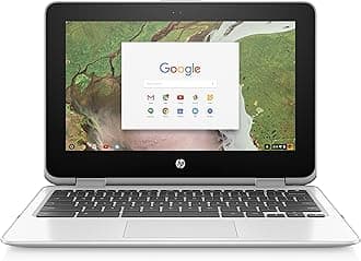 HP Chromebook x360 11-inch -Laptop -with 360-degree -Hinge, Intel Celeron N3350 -Processor, 4 GB -RAM, 32 GB eMMC Storage, Chrome OS (11-ae110nr, Snow White)