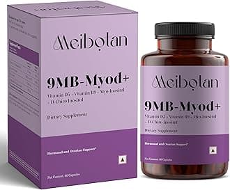 PCOS PCOD Supplement Myo-Inositol & D-Chiro Inositol with Vitamins | Hormonal Balance & Healthy Ovarian Function Support for Women | 60 Veg Capsule