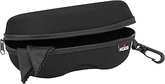 NoCry Glasses Case Hard Shell with Velvet Lining, Reinforced Zipper & Belt Clip — Protective Sunglasses or Eyeglass Case for Sunglass or Safety Glasses, Perfect Storage for Travel — For Men and Women