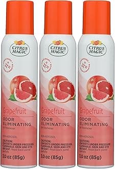 Citrus Magic Odor Eliminating Air Freshener Spray, Grapefruit, 3-Ounce, Pack of 3