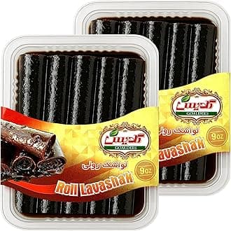 GOALDEES Roll Lavashak Pomegranate Juicy Sour Fruit Leather Persian Snack Middle Eastern Halal Bold Flavor Timeless Tradition (2 Pack, 500, Gram)