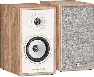triangle - BOREA BR02 Hi-Fi Bookshelf Speakers - Power handling 80W - Output 89 dB/W/m - Versatile Music and Home Cinema - 176 x 310 x 274 mm - Light Oak (Pair)