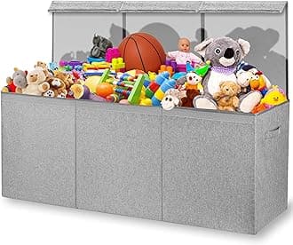 Zebra Baby Toy Storage Organizer for Kids and Toddlers, 40" x 13.5" x 16.5" - Large Collapsible Toy Chest for Living Room - Box, Bin, Organizer for Boys and Girls, Extra Big