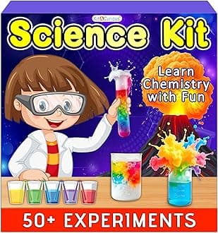 Kit4Curious® Science Chemistry Experiment Kit -Birthday Gift for Boys Girls, Smart Learning STEM Educational Lab Toy for 6-14 Year Olds