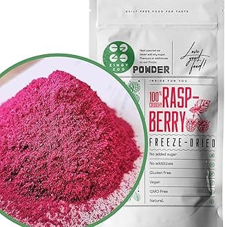Freeze Dried Raspberry Powder | XL 500g Pure Fruit Powder | Natural Freeze-Dried Raspberries Milled to Powder | Fresh Use for Baking Cooking Smoothie Fruit Flavour | Gluten Free Raspberrys ZingyZoo
