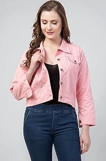 FUNDAY FASHION Men's Denim Blend Standard Length Jacket