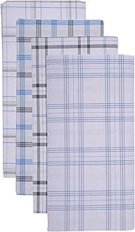 MEG Men's Cotton Lungi (Multi-Coloured, Pack of 4)