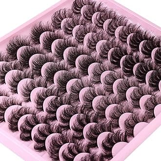 ALPHONSE Mink Lashes Fluffier Wispy 20 MM Eyelashes 8D High Volume Dramatic False Lashes Pack Long Thick Fake Eyelash 30 Pairs Multipack