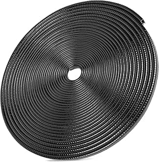 MYFAMIREA 66Ft(20.2M) Long Car Door Edge Guards,U Shape Edge Trim Rubber Seal Protector Rubber Car Door Protector Car Protection Door Edge Anti-Collision Rubber Clips Fit for Most Car| Black |