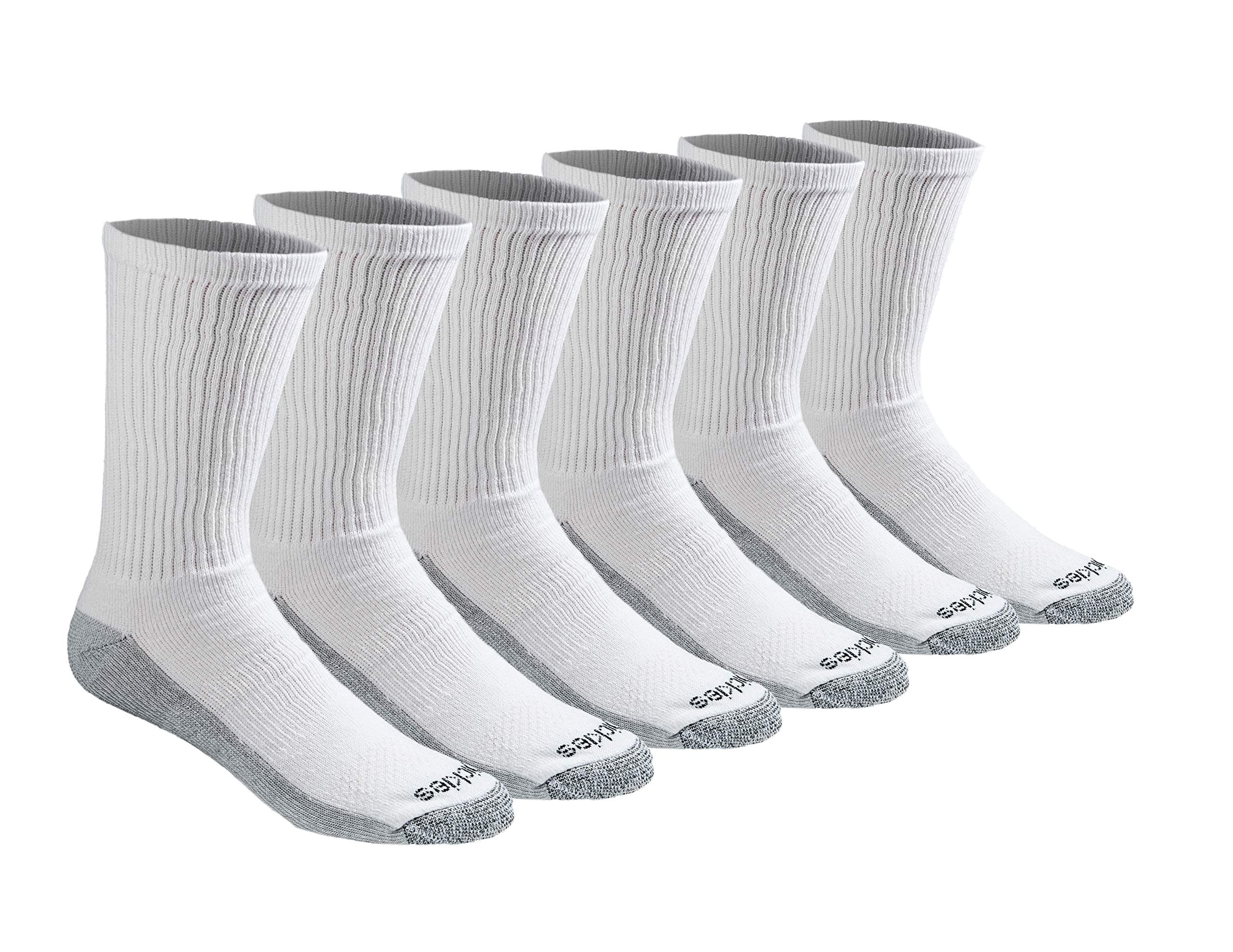 Men's Dri-Tech Original Moisture Control Crew Socks, Available in M-XXL (6, 12, 18 Pairs)