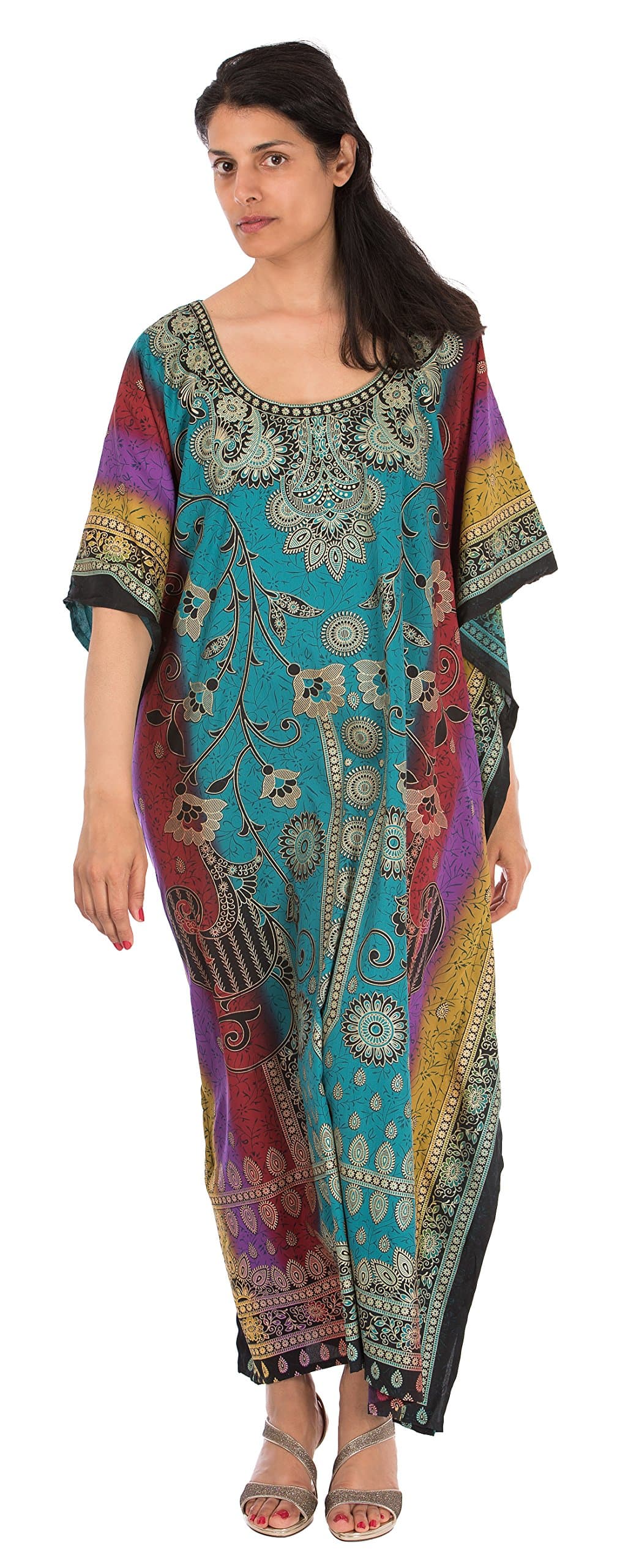 Sante Classics Women's Poly Microfiber Caftan Acadia One Size