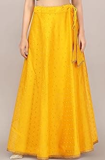 Studio Shringaar Women's Polyester Maxi Skirt