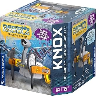 Thames & Kosmos ReBotz: Knox - The Wacky Walking Robot, Kids Science Kit, STEM Toys for Science Experiments, Age 6+