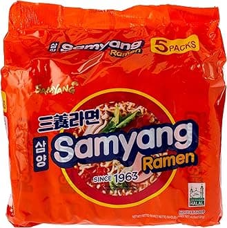 Samyang Ramen Instant Noodles, 120g (Pack of 5) Pouch, 550 g (40-226-031)