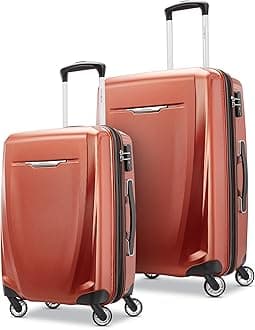 Samsonite Winfield 3 DLX Hardside Expandable Luggage with Spinner, burnt orange