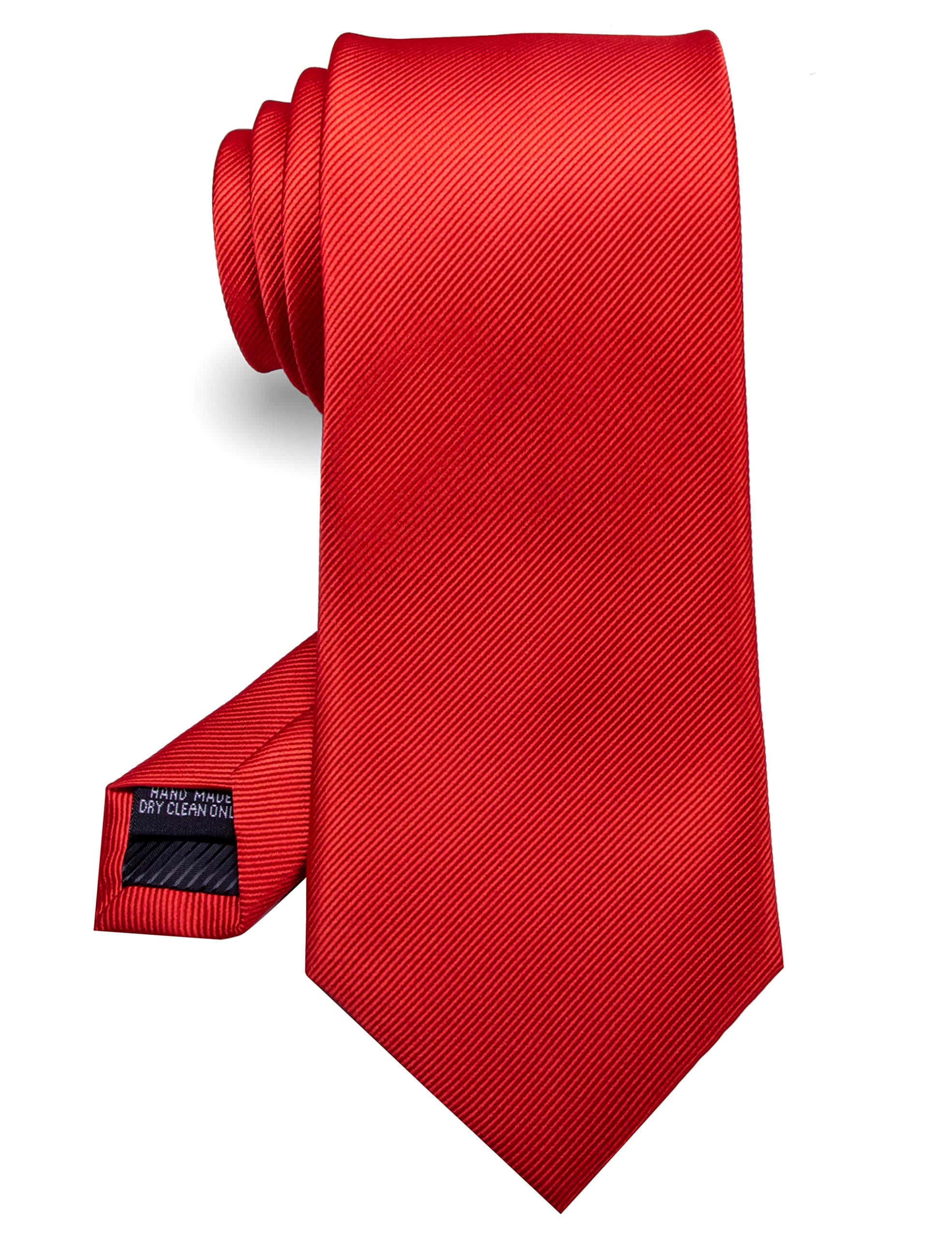 RBOCOTT Solid Color Tie Formal Necktie for Men