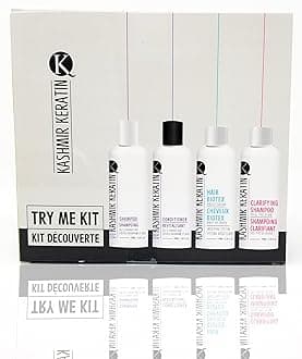 Kashmir Keratin Hair Biotex Smoothing Anti Frizz And Straightening System Kit (4 Products 3.38 FL.Oz Each)