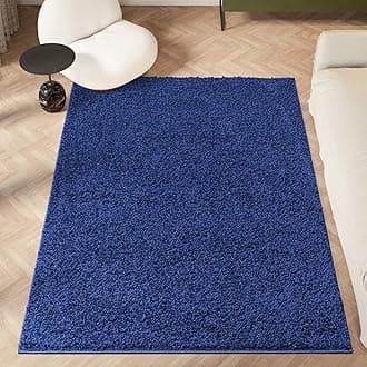 homeart Area Rug - Super Soft Shaggy Rugs For The Living Rooms, Bedrooms And Kitchen - Modern, Easy To Clean Carpet - 180x270 cm, Navy