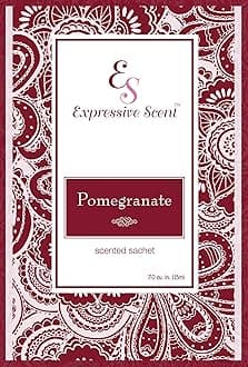 – Home Fragrance Aromatic Sachets: Premium Long-Lasting Aroma, for Drawers Dressers Closets Car Kitchen, Pomegranate