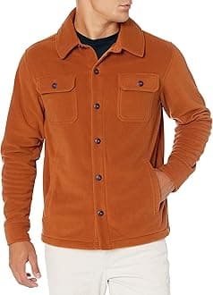 Amazon EssentialsMen's Long-Sleeve Polar Fleece Shirt Jacket for WinterOEKO-TEX STANDARD 100