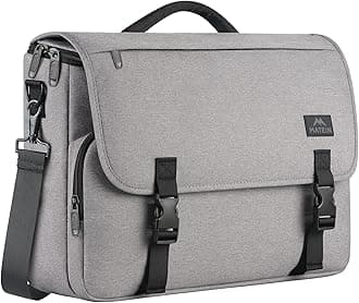MATEIN Messenger Bag, Grey, 15.6 Inch