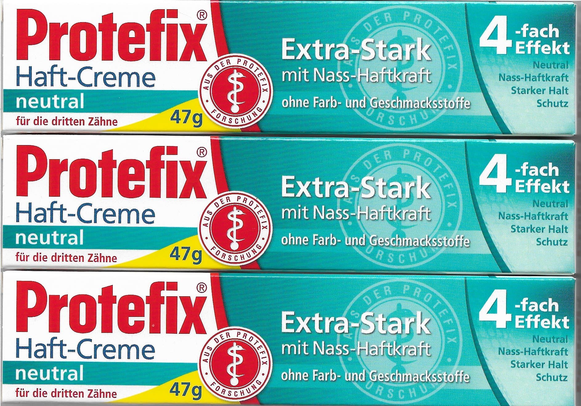 ProtefixAdhesive Cream Extra Strong Neutral 3 x 40ml