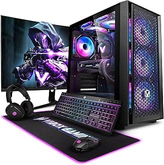 Vibox IX-517 Gaming PC Bundle • AMD Ryzen 7 9800X3D 5.0GHz • Nvidia RTX 5070 Ti 16GB • 32GB 5600MHz DDR5 RAM • 1TB NVMe SSD • Windows 11 • 27" Monitor • WiFi
