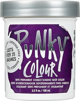 Purple Semi Permanent Conditioning Hair Color, Vegan, Ppd And Paraben Free, Lasts Up To 25 Washes, 3.5Oz