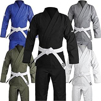 Hawk Sports Brazilian Jiu Jitsu Gi for Men and Women with Jacket, Pants, and White Belt for Martial Arts Training