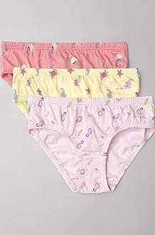 Jockey SG01 Girl's Super Combed Cotton Panty with Ultrasoft Waistband (Pack of 3)