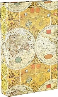 Pioneer Photo Albums 3-Ring 504 Pockets Hold 4x6 s, Ancient World Map Design