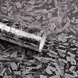 Lypumso Grey Forged Carbon Fiber Vinyl Wraps, Car Body Wraps with Self-Adhesive for DIY Use, Vehicle Interior and Exterior Films Rolls with Air Release Technology 1ft x 10ft