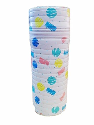 Insulated Bottle Holder – Single Insulator - PASTEL SCRIBBLES PRINT