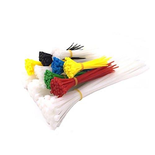550 Pieces Assorted Nylon Cable Ties Set Zip Ties Self-locking for Home Office Garage and Workshop ( 50 Pieces Ultta Strong 300mm x 4.8mm Plastic Ties included)