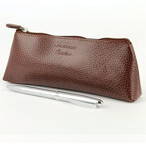 Beaubourg Brown Leather Triangular Pencil Case