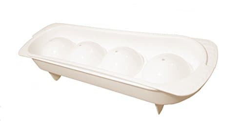 Jumbo Ice Ball Sphere Maker - Plastic Mold Tray With 4 Whiskey Balls Makes 5cm Ice Balls