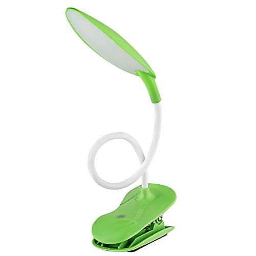 Clip on Book Light,Reading Light for Bedside Table Lamps with Touch Switch 3 Levels,USB Rechargeable,Good Eye Protection Brightness(Green)