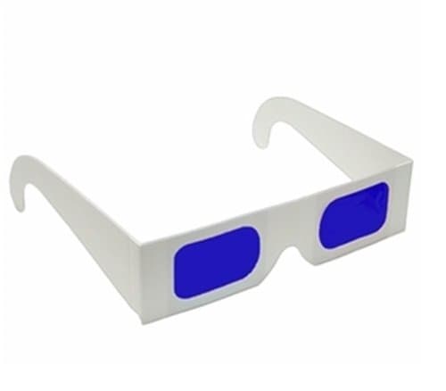 Decoder Glasses for Sweepstakes and Prize Giveaways-Blue/Blue-White Frame-Pack of 5
