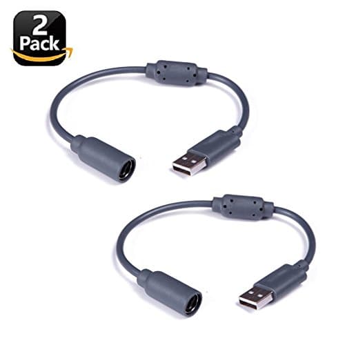 Xbox 360 Breakaway Cable, Wired Controller USB Breakaway Cable for Microsoft Xbox 360 Set of 2