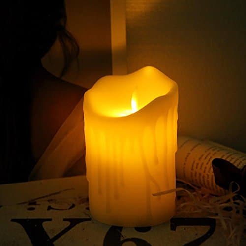 Romantic electronic LED flameless flash simulation candle night light Realistic and bright operation flashing flameless tea led false candle (M)