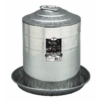 Poultry Waterer, Galvanized ~ Five Gallon Capacity