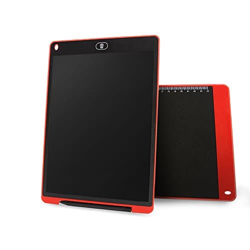 Graphic Tablet 12' Electronic Writing Tablet,Handwriting Pad,Drawing Board,Doodle Scribble Pad for Kids,Office Writing Drawing with Stylus (12'', Red)